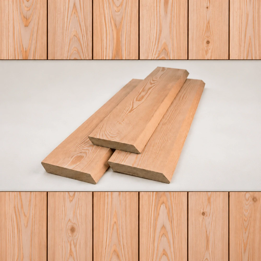 Fasádní palubky sibiřský modřín, kvalita AB, profil Rhombus, 20x140x3000 mm