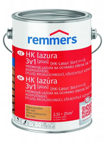 Remmers HK-Lazura 3v1 pinie / modřín 2,5 l