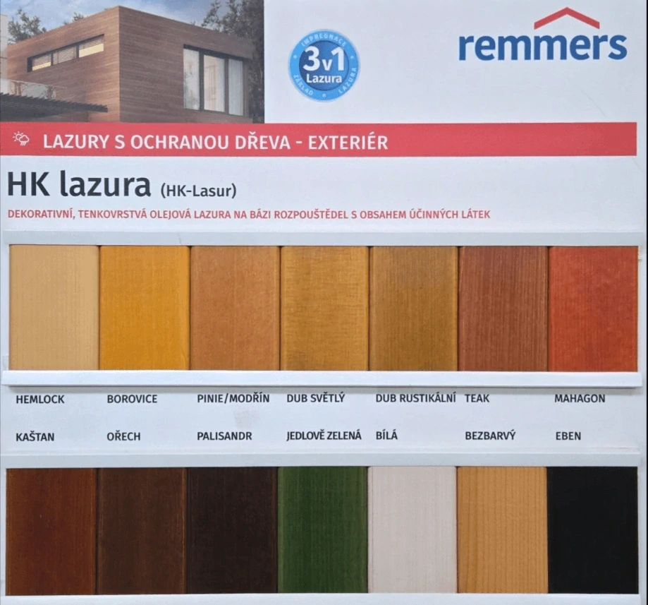 Remmers HK-Lazura 3v1 bílá 2,5 l