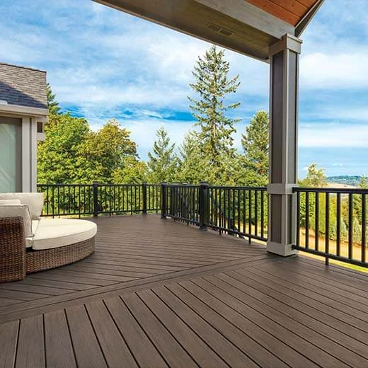 WPC terasové prkno TimberTech Prime+ hnědé, 24x136x3660 mm, vyrobeno v USA