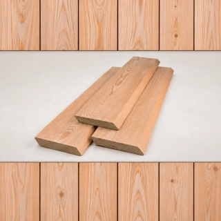 Fasádní palubky sibiřský modřín, kvalita AB, profil Rhombus, 20x140x3000 mm