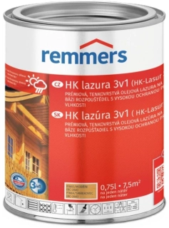 Remmers HK-Lazura 3v1 pinie / modřín 0,75 l