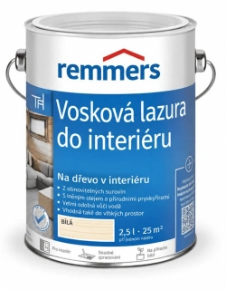 Remmers Vosková lazura na dřevo bílá 2,5 l