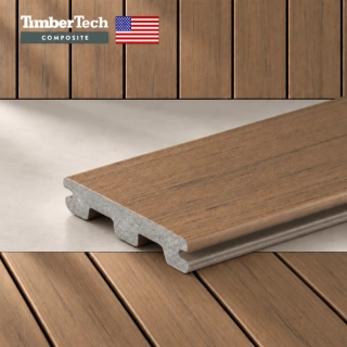 WPC terasové prkno TimberTech Prime+ světle hnědé, 24x136x3660 mm, vyrobeno v USA