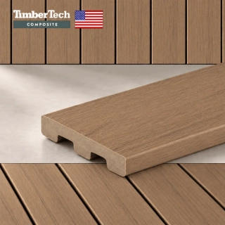 WPC terasové prkno TimberTech Prime+ světle hnědé, 24x136x4880 mm, vyrobeno v USA