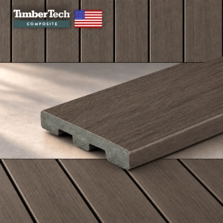WPC terasové prkno TimberTech Prime+ hnědé, 24x136x4880 mm, vyrobeno v USA