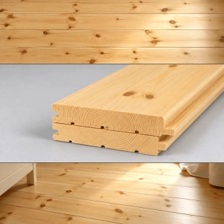 Palubky podlahové 28x146x3300mm kvalita AB, Finská borovice